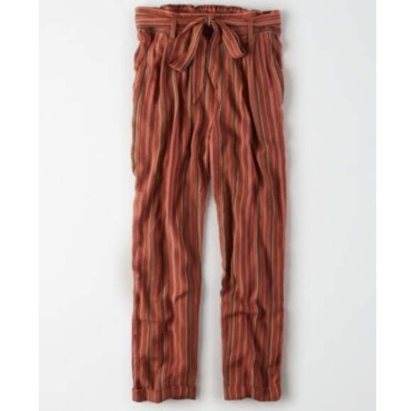 American Eagle Outfitters Pants - Aerie high waist tapered striped pants